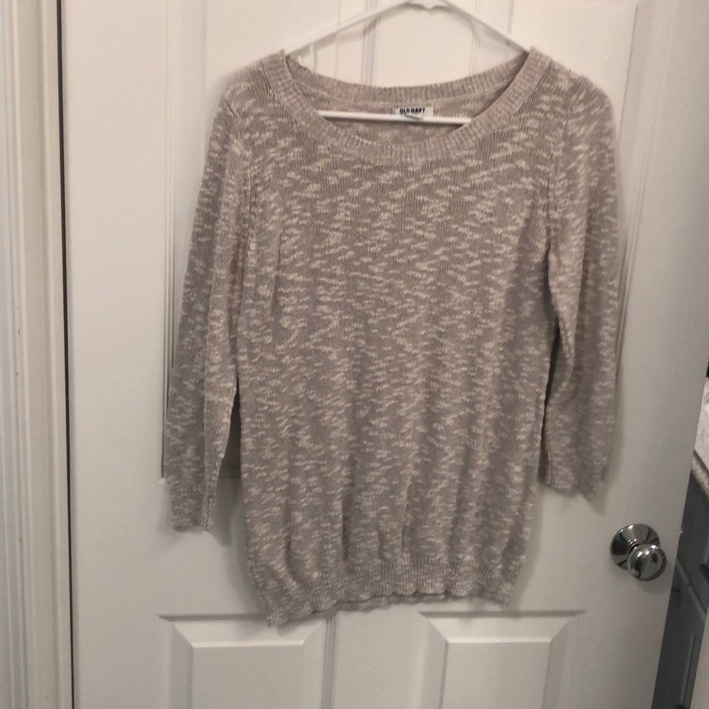 Grayish white light sweater from Old Navy